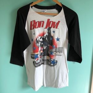 VTG 80s Bon Jovi Authentic Concert Tour Tee